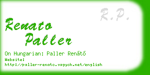 renato paller business card
