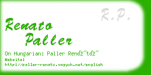 renato paller business card